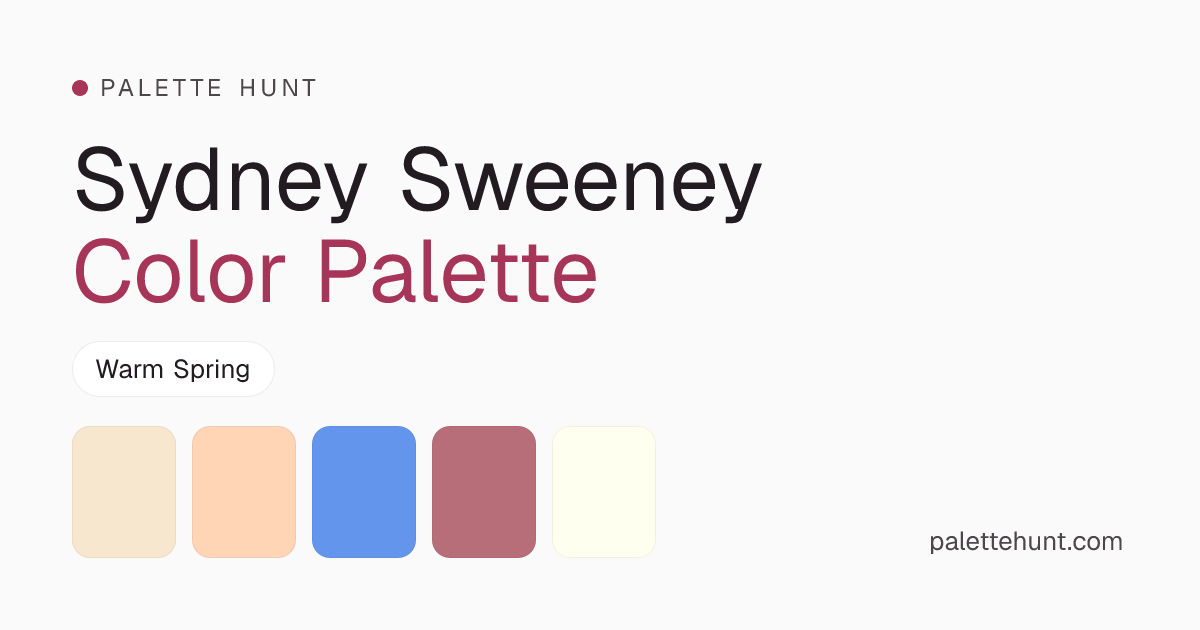 Sydney Sweeney Color Analysis & Color Palette