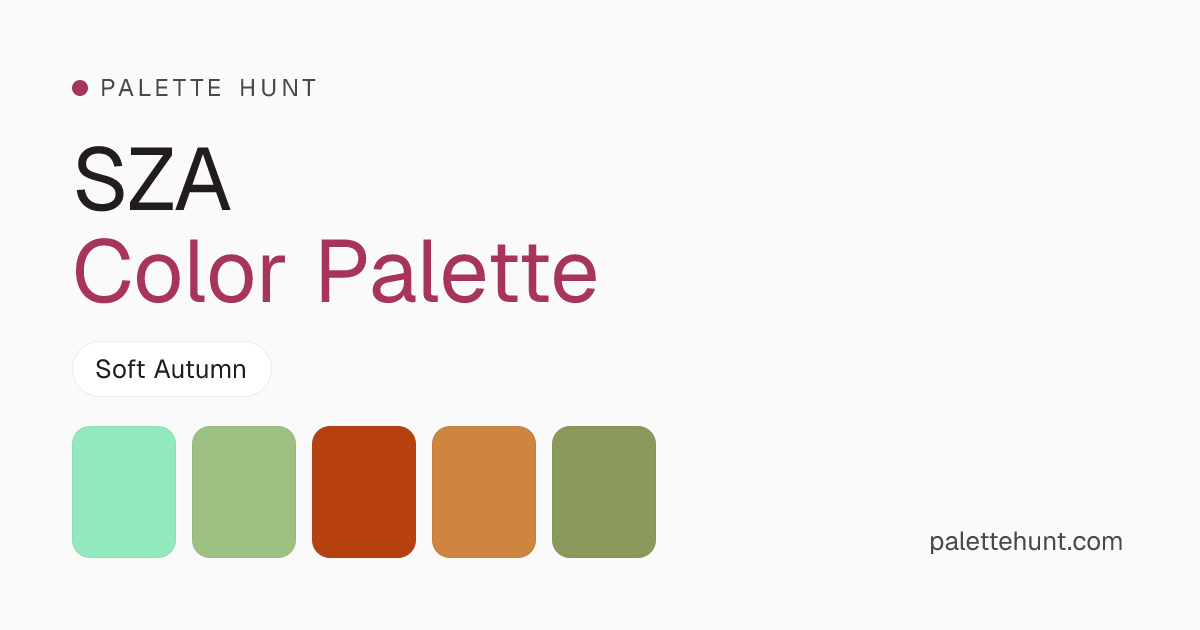 SZA Color Analysis & Color Palette