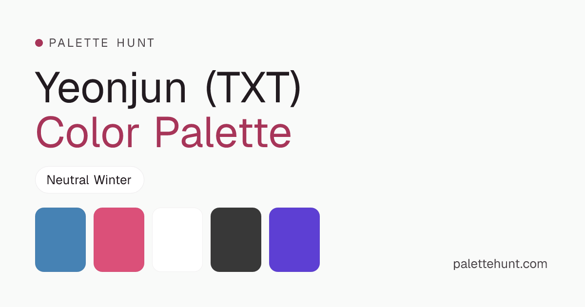 Yeonjun (TXT) Color Analysis & Color Palette