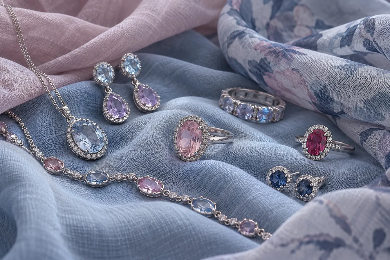 Jewelry and accessories that suit the True Summer palette