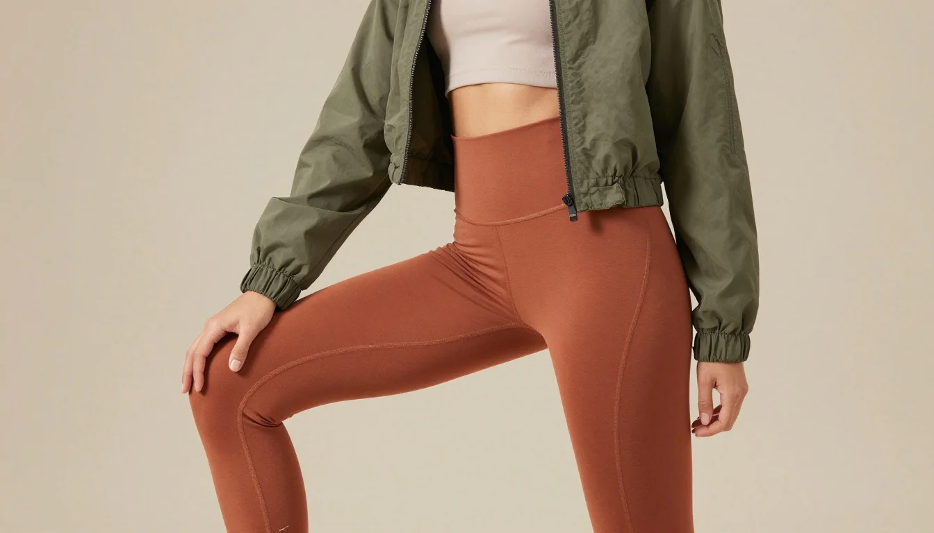 How to wear athleisure colors for warm undertones | workout wear guide — pairing warm terracotta, rich chocolate brown, warm olive near the face
