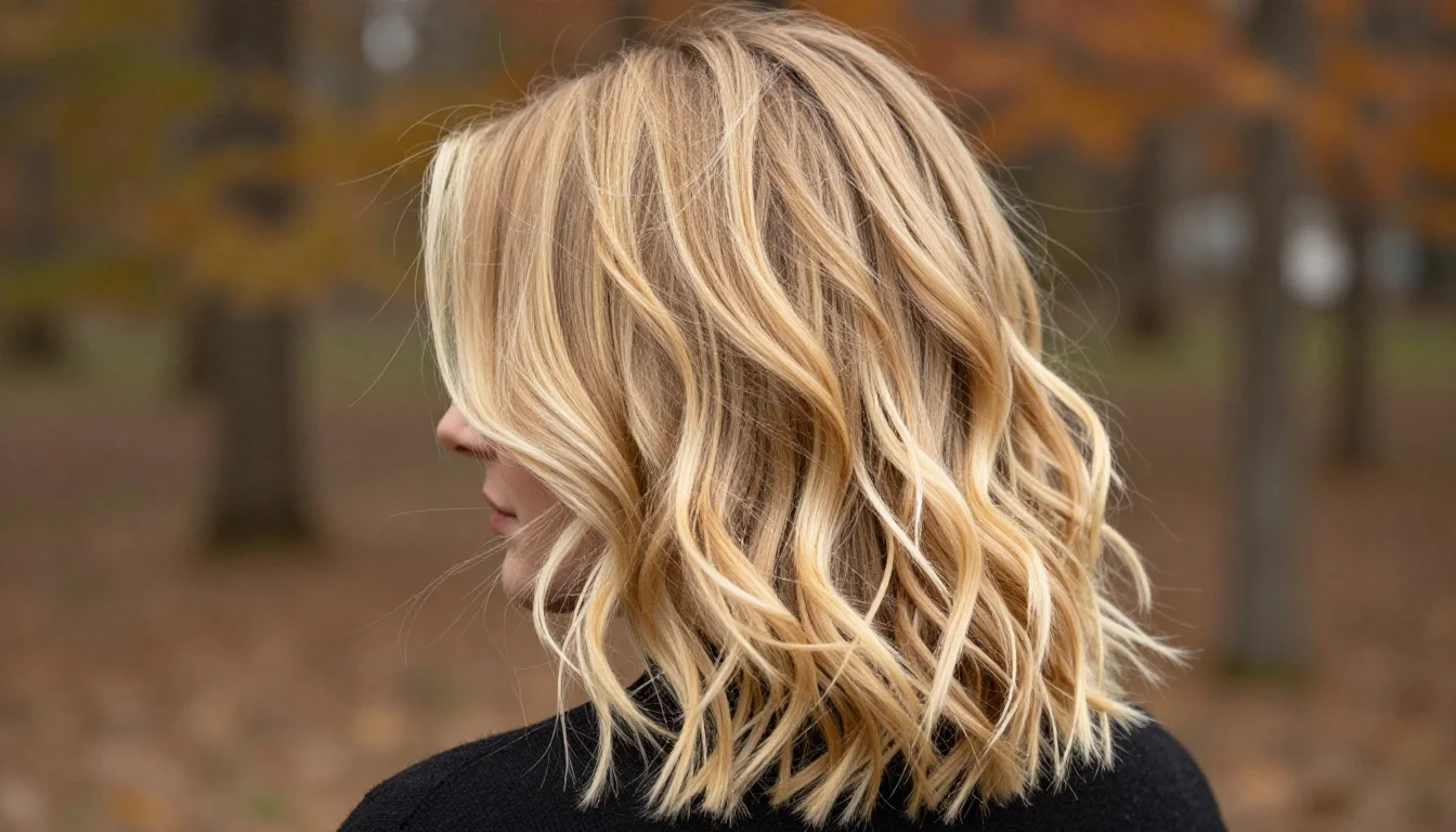 How to wear autumn colors for blonde hair | warm blondes & earth tones — pairing deep camel, warm cognac, golden tan near the face