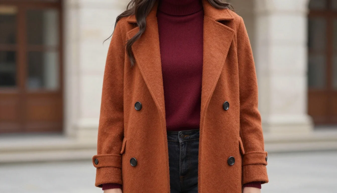 How to wear: Autumn Colors for Brunettes | Best Fall Shades for Dark Hair How to wear autumn colors for brunettes | best fall shades for dark hair — pairing terracotta, warm rust, burnt sienna near the face