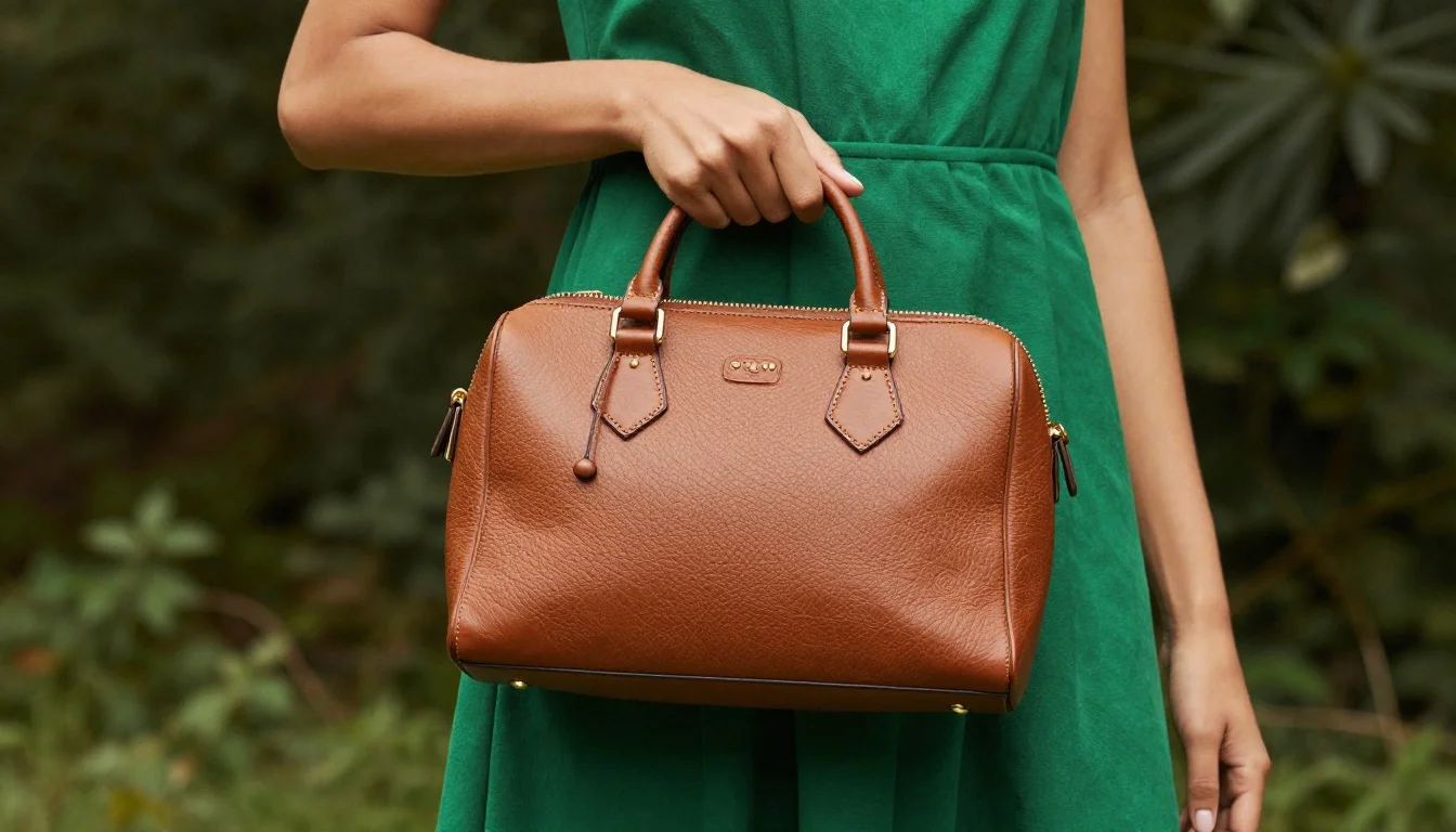 How to wear: Best Bag Colors for Olive Skin | PaletteHunt How to wear best bag colors for olive skin | palettehunt — pairing cognac, warm tan, caramel near the face