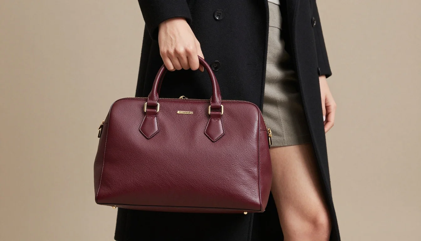 How to wear: Best Bag Colors for Pale Skin | PaletteHunt How to wear best bag colors for pale skin | palettehunt — pairing burgundy, wine, deep cranberry near the face