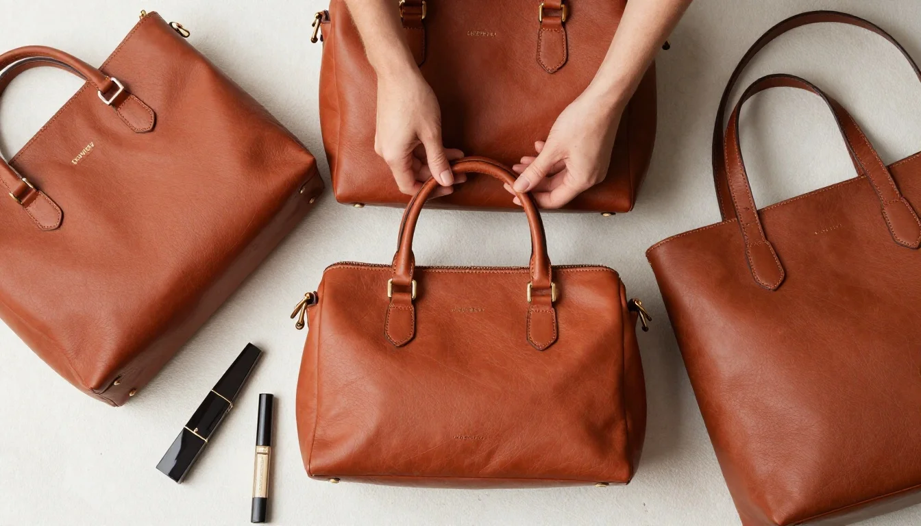 How to wear best bag colors for warm undertones | palettehunt — pairing camel, cognac, tan near the face