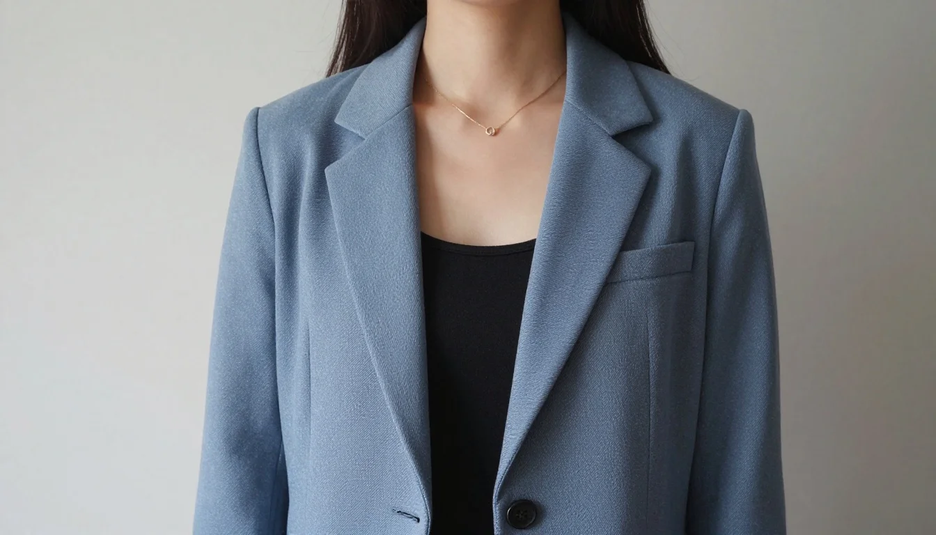 How to wear best blazer color for cool undertones — pairing midnight navy, french navy, true cobalt near the face