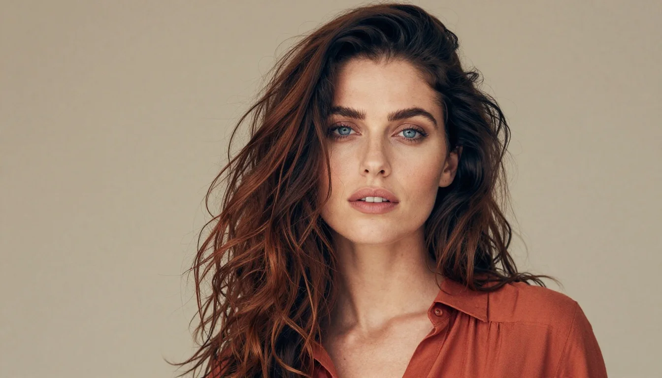 How to wear best colors for auburn hair and blue eyes | rare & striking — pairing terracotta, burnt copper, warm sienna near the face