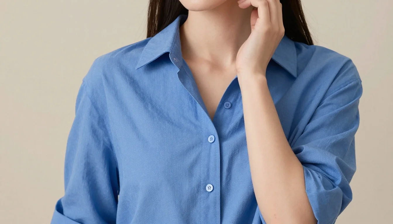 How to wear best colors for fair skin — pairing cornflower blue, bright teal, clear cerulean near the face