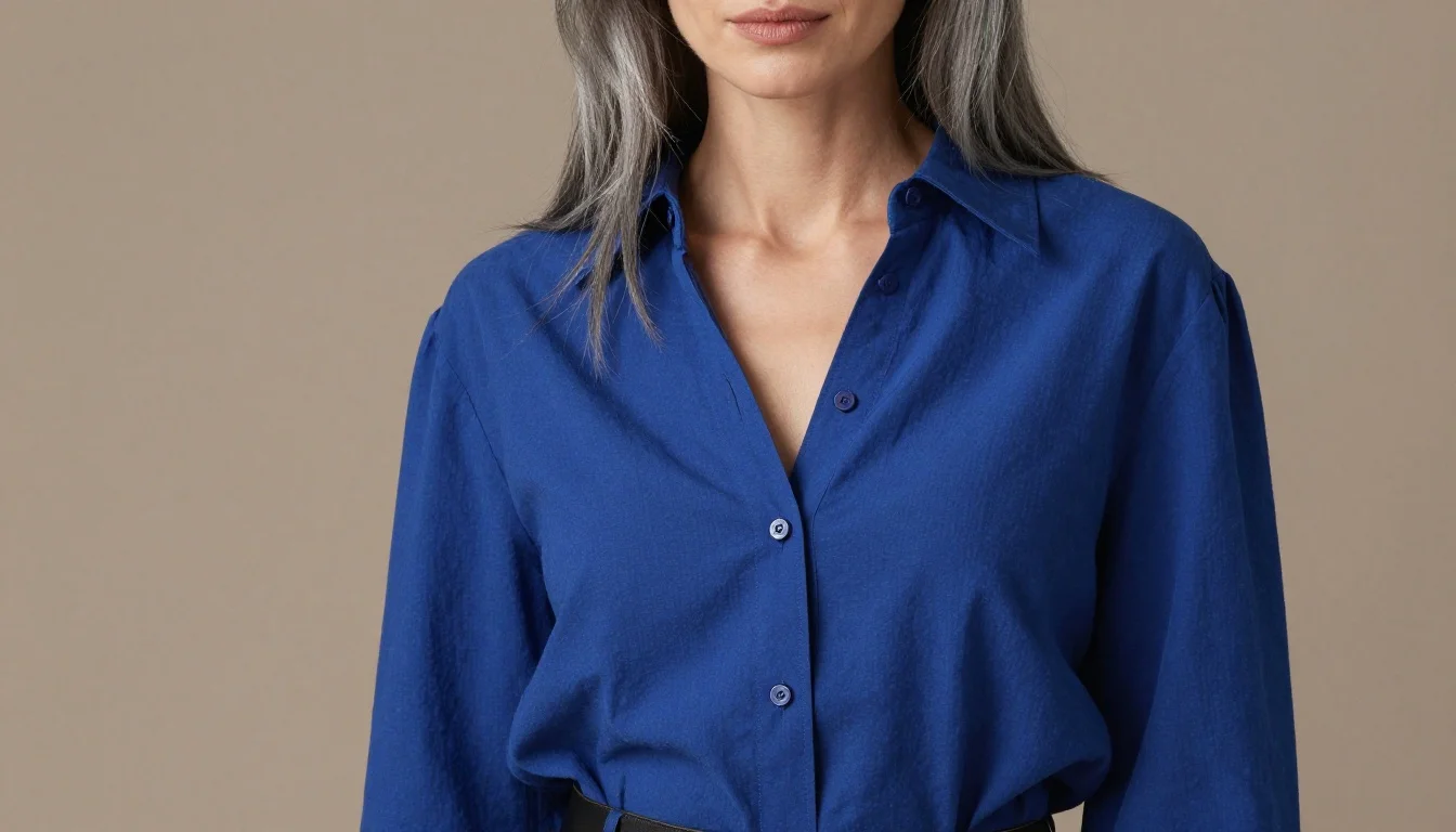 How to wear best colors for grey hair and pale skin | make both luminous — pairing deep amethyst, rich violet, clear lavender near the face