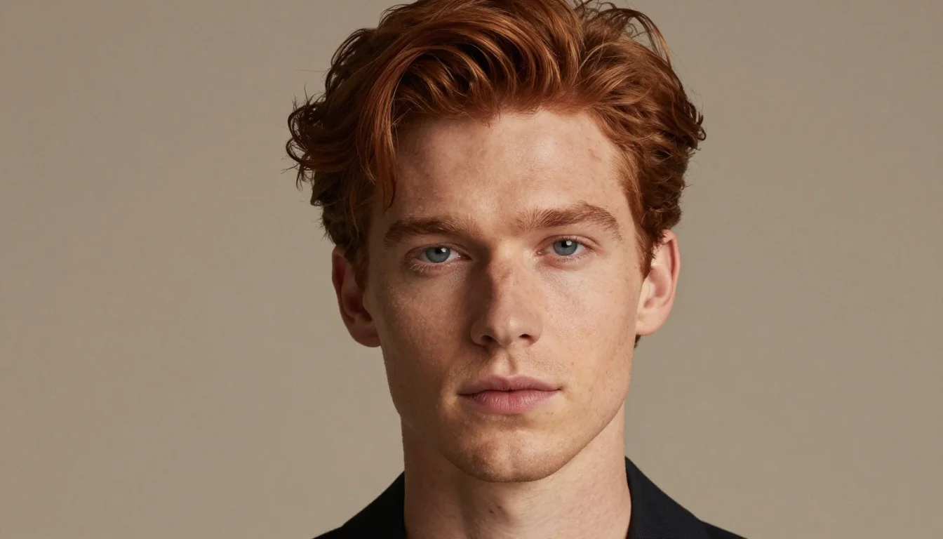 Best Colors for Men with Auburn Hair | Men's Color Guide Best Colors for Men with Auburn Hair | Men's Color Guide — flattering shades including forest green, olive, hunter green, moss