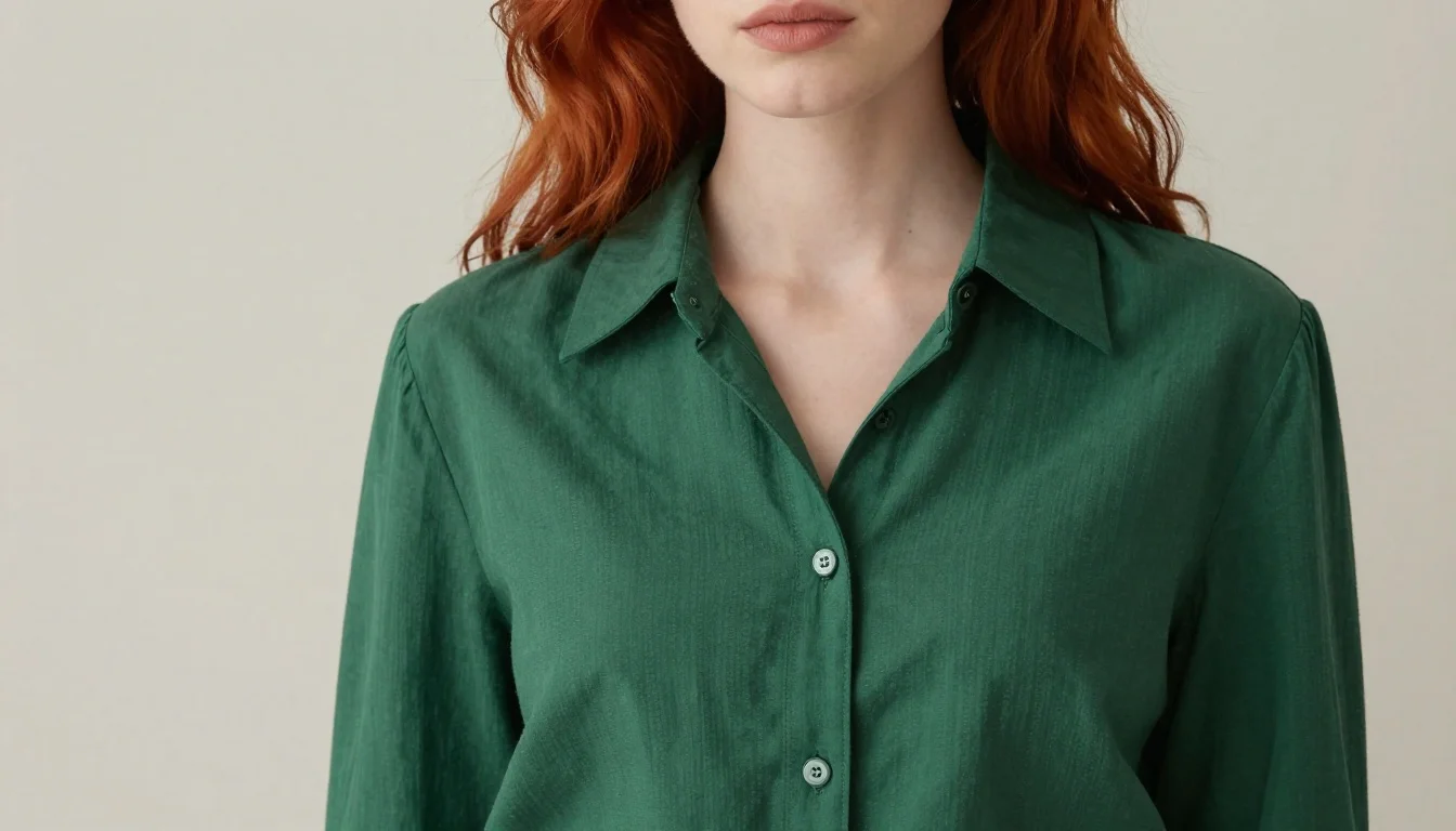 How to wear: Best Colors for Pale Skin and Red Hair How to wear best colors for pale skin and red hair — pairing forest green, hunter green, deep teal near the face