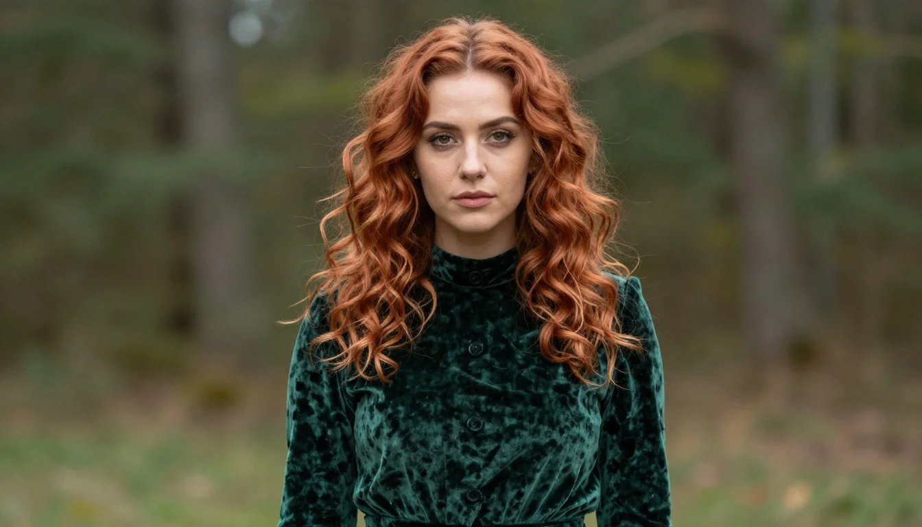 How to wear: Best Colors for Red Hair How to wear best colors for red hair — pairing forest green, hunter green, teal near the face