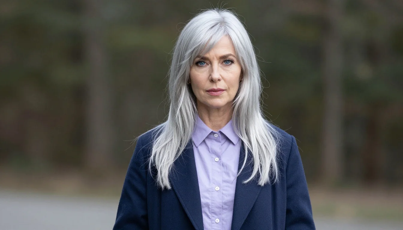 How to wear best colors for silver hair and blue eyes — pairing electric sapphire, vivid cobalt, rich teal near the face