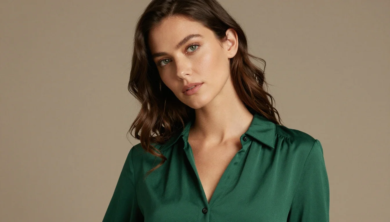 How to wear best colors for warm undertones and green eyes — pairing forest green, warm sage, deep olive near the face