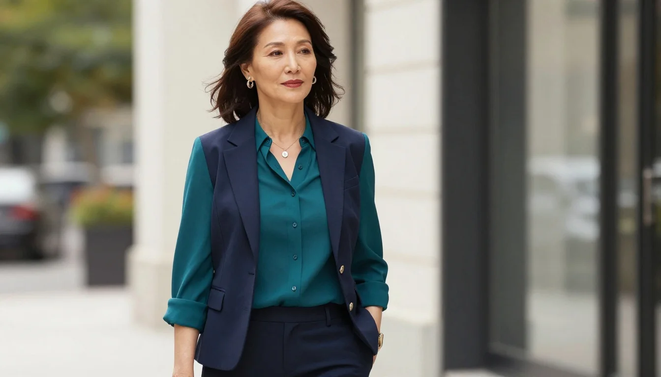 How to wear: Best Colors for Women Over 50 | PaletteHunt How to wear best colors for women over 50 | palettehunt — pairing deep teal, warm berry, amethyst purple near the face