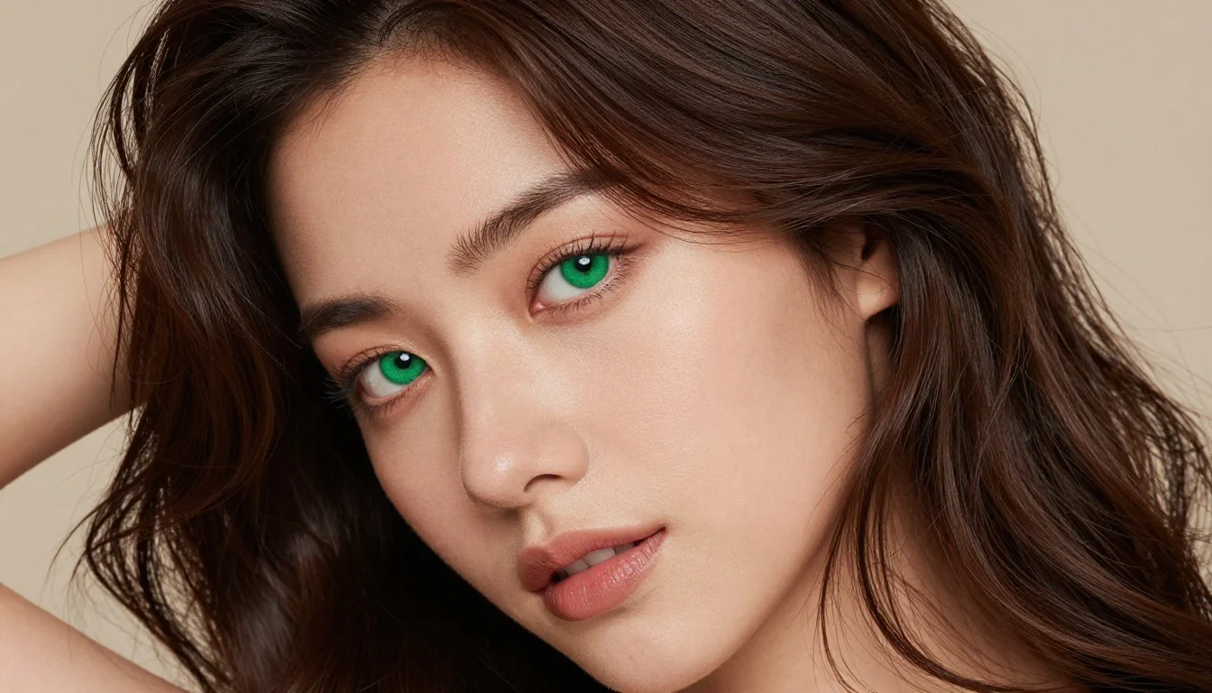 How to wear: Best Lowlights for Green Eyes How to wear best lowlights for green eyes — pairing auburn, warm red-brown, cinnamon brown near the face