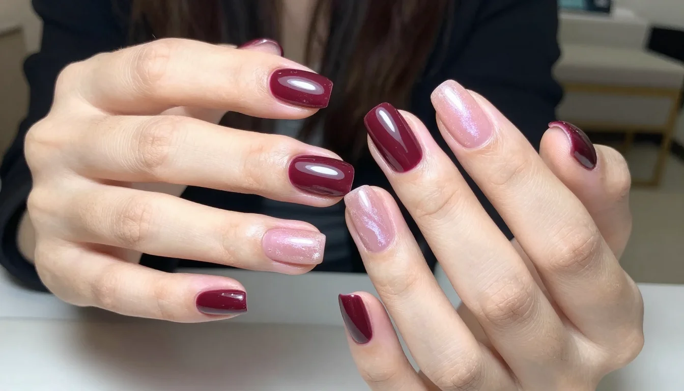 How to wear: Best Nail Colors for Cool Winter: Top Shades How to wear best nail colors for cool winter: top shades — pairing blue-red, cherry, cool berry near the face