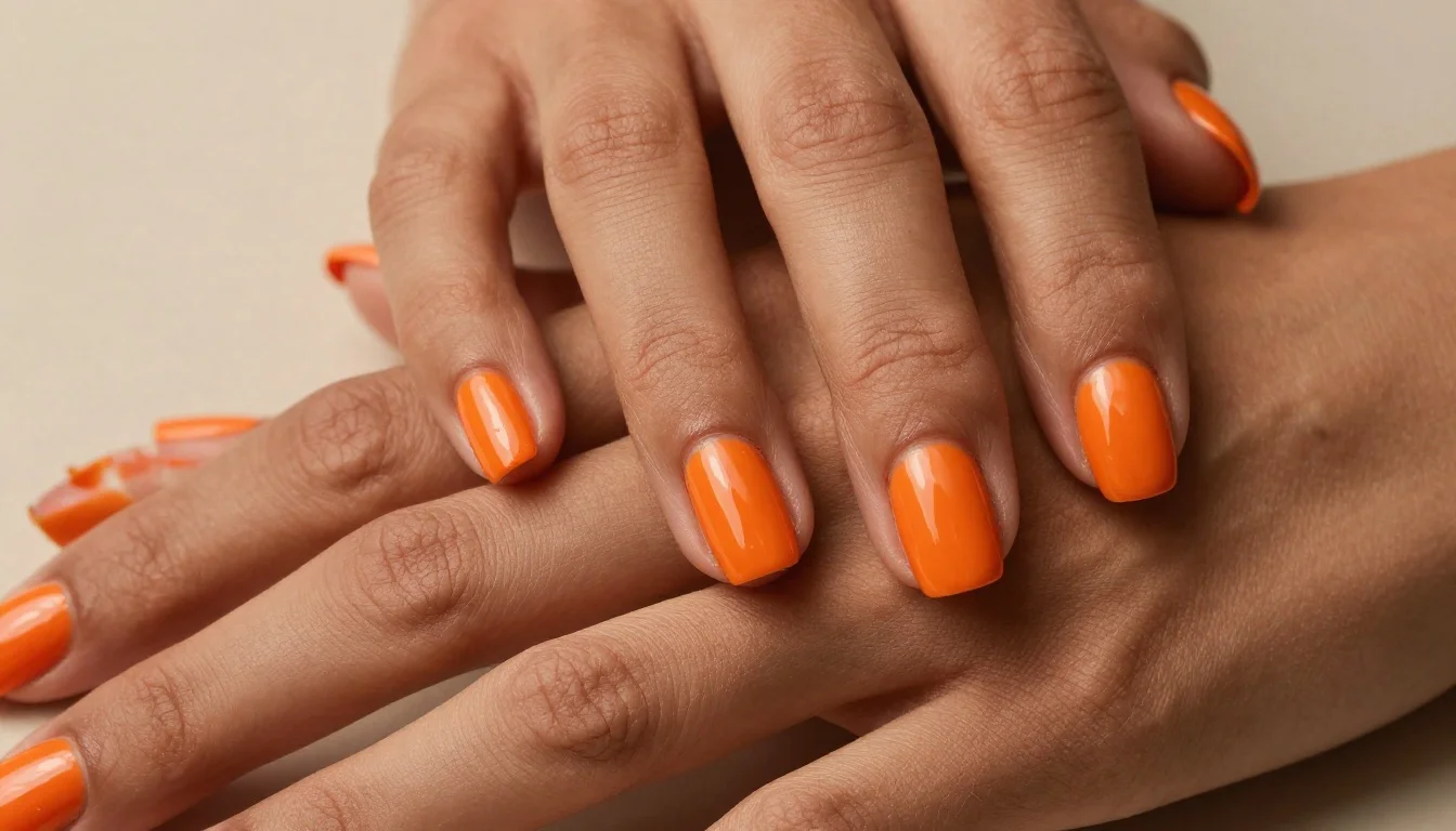 How to wear: Best Nail Colors for Tan Skin How to wear best nail colors for tan skin — pairing tangerine, burnt coral, papaya near the face