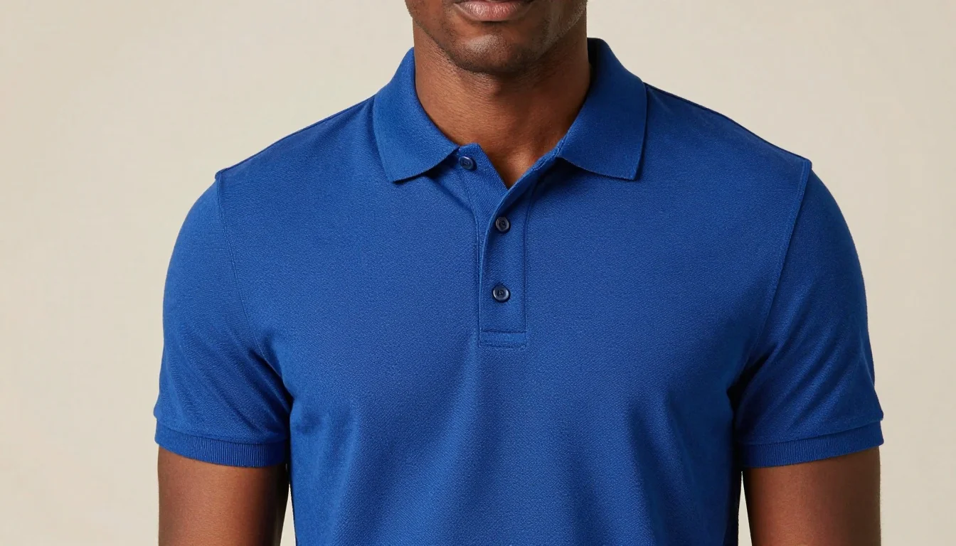 How to wear: Best Polo Shirt Colors for Dark Skin Tones How to wear best polo shirt colors for dark skin tones — pairing #0047ab, #50c878, #702963 near the face