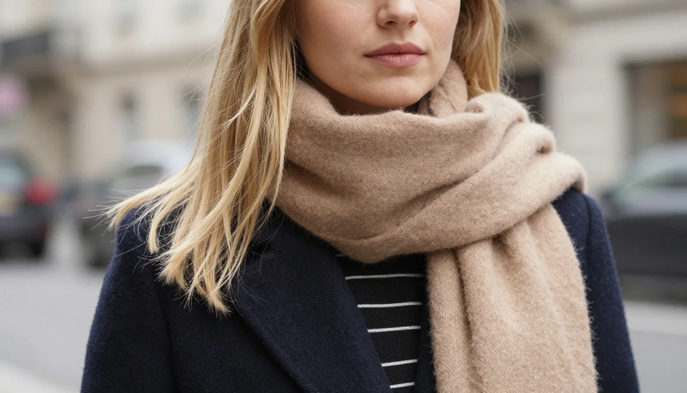 How to wear best scarf colors for blonde hair | palettehunt — pairing dusty rose, mauve, blush pink near the face