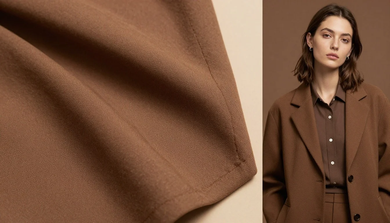 How to wear best shade of brown for cool undertones — pairing true taupe, dove grey-brown, cool mushroom near the face