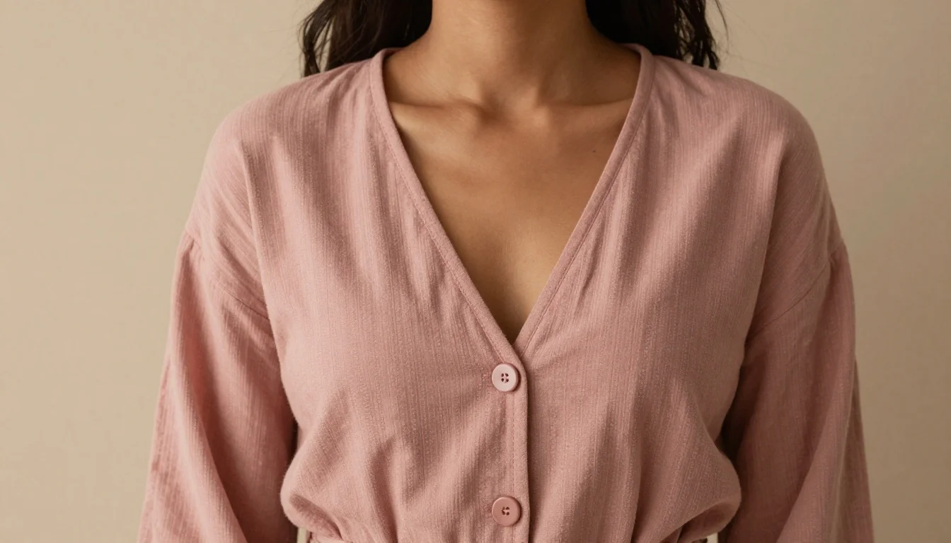 How to wear best shade of pink for olive skin — pairing salmon pink, warm coral-pink, warm blush near the face