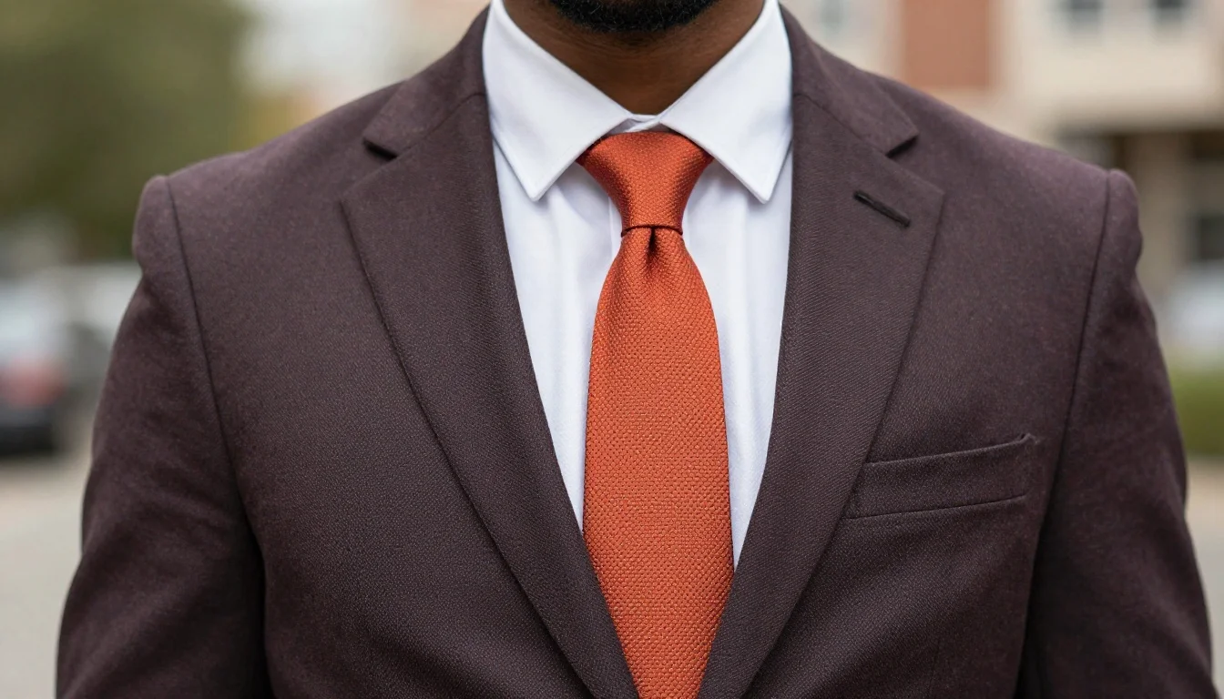 How to wear best tie colors for dark skin | men's tie guide — pairing deep burgundy, wine red, claret near the face