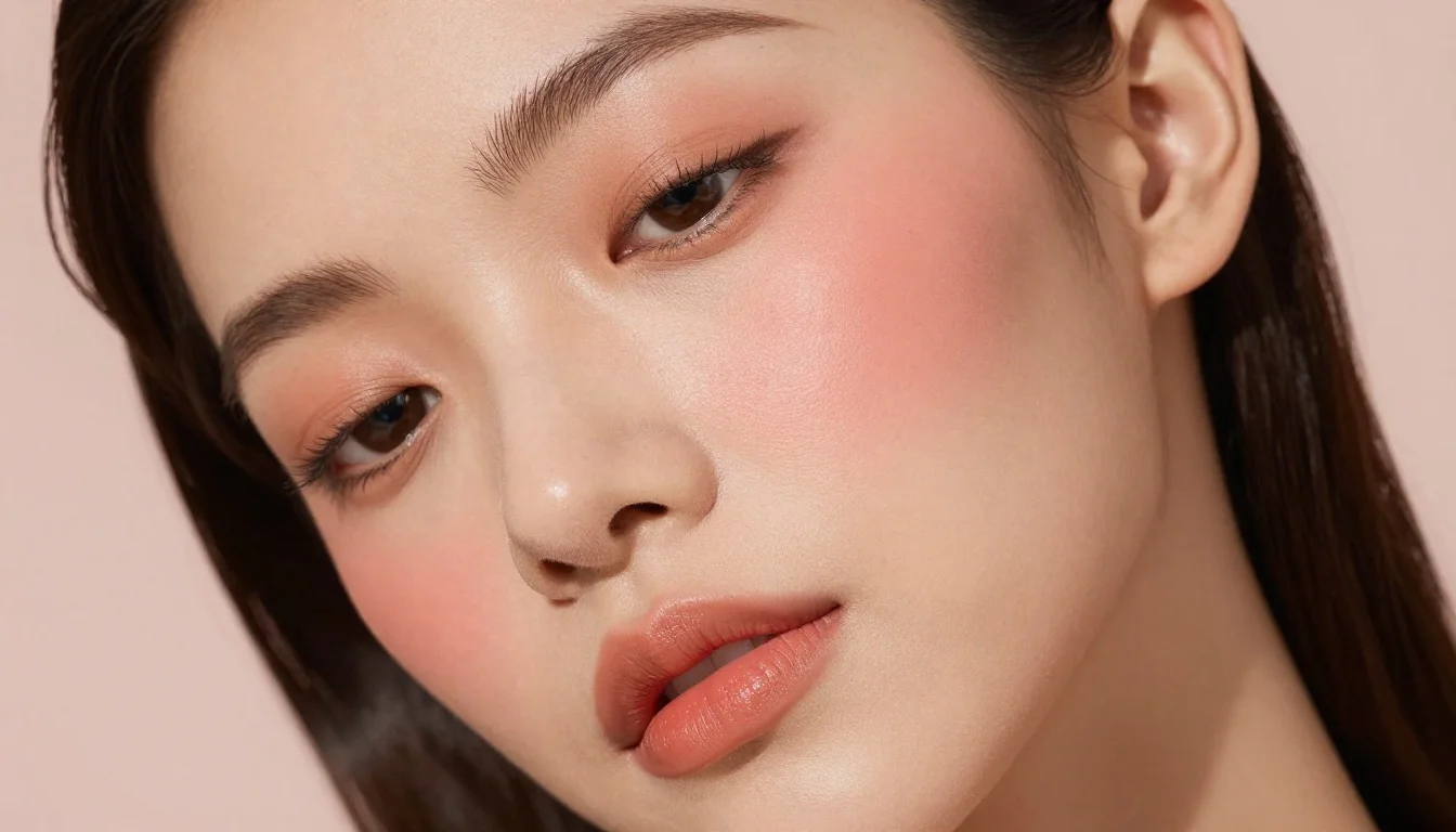 How to wear best blush for tan skin — pairing warm peach, apricot, golden peach near the face
