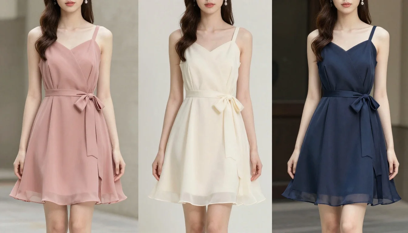 sachin and babi light blue dress I know I want my bridesmaids to wear neutral champagne dresses, but not  sure what suit color to pair with them... help!   #neutralbridesmaiddresses #weddingparty #bridalparty #groomsuit  #groomsmensuit #bridesmaiddresses #weddingplanning