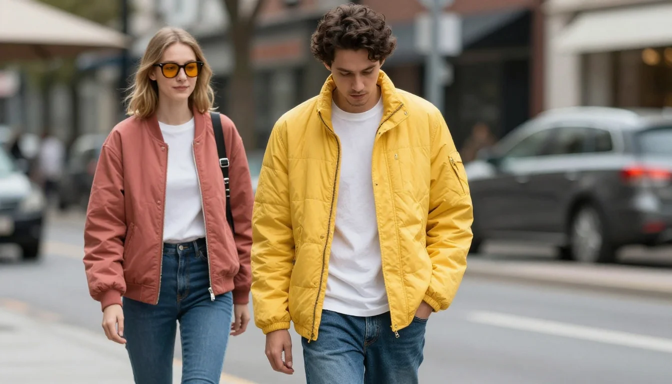 How to wear: Bright Winter Casual Outfits: Vivid Color for Every Day How to wear bright winter casual outfits: vivid color for every day — pairing #ffffff, #0a0a0a, #e8e8f0 near the face