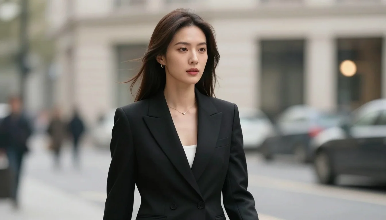 How to wear: Business Wardrobe for Deep Winter How to wear business wardrobe for deep winter — pairing true black, deep charcoal, midnight navy near the face
