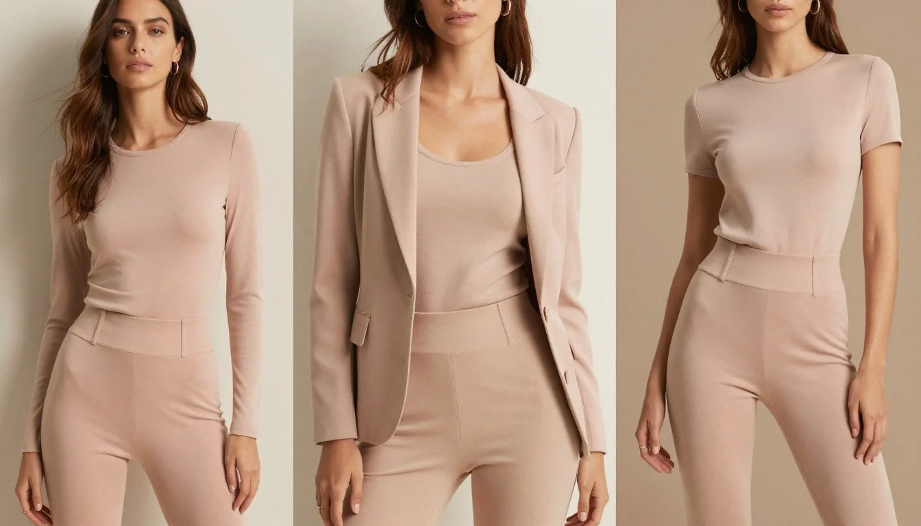 How to wear: Capsule Wardrobe for Low Contrast Coloring How to wear capsule wardrobe for low contrast coloring — pairing warm cream, camel, warm taupe near the face
