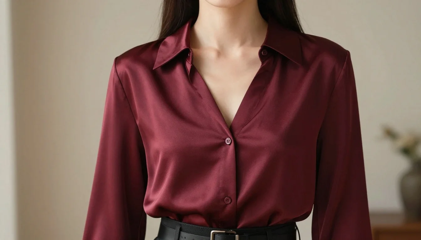 How to wear colors that make you look elegant — pairing midnight navy, slate charcoal, deep forest green near the face
