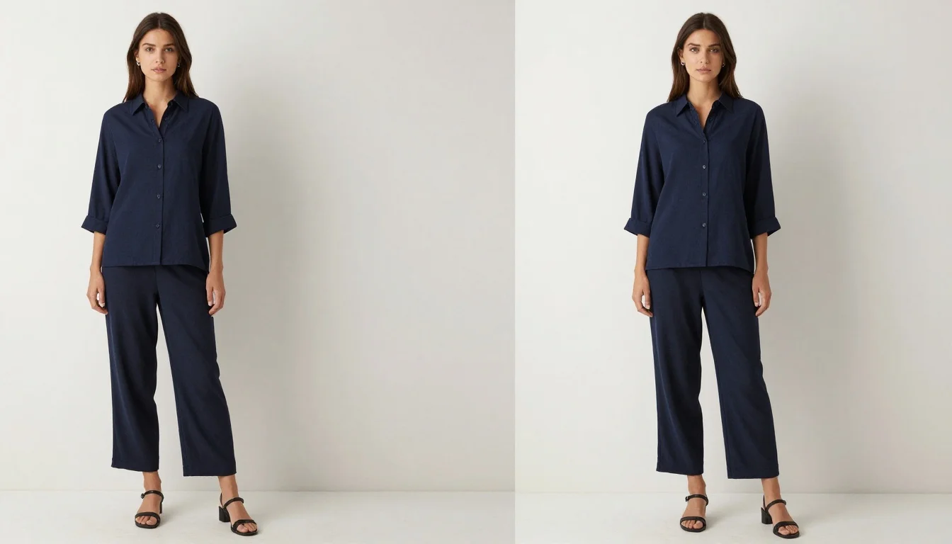 How to wear: Colors That Make You Look Slimmer How to wear colors that make you look slimmer — pairing deep navy, midnight blue, dark indigo near the face