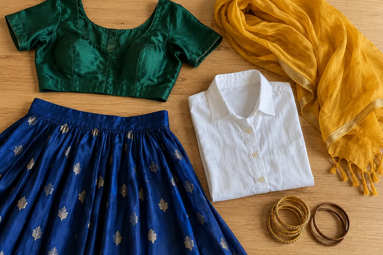 How to wear: Colors to Avoid for Dark Skin How to wear colors to avoid for dark skin — pairing emerald, sapphire blue, ruby red near the face