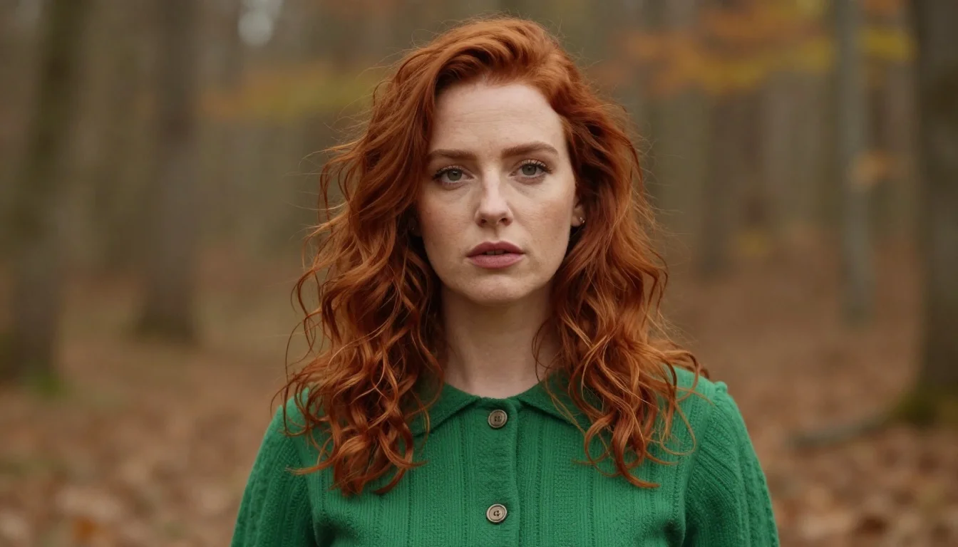 How to wear: Colors to Avoid for Red Hair How to wear colors to avoid for red hair — pairing forest green, emerald, hunter green near the face