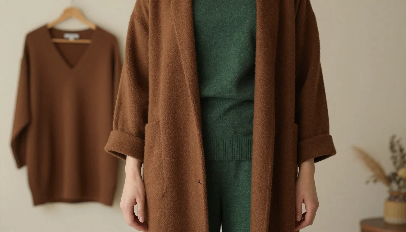 How to wear: Deep Autumn Minimalist Wardrobe: The 12-Piece Palette System How to wear deep autumn minimalist wardrobe: the 12-piece palette system — pairing espresso brown, dark chocolate, warm dark brown near the face