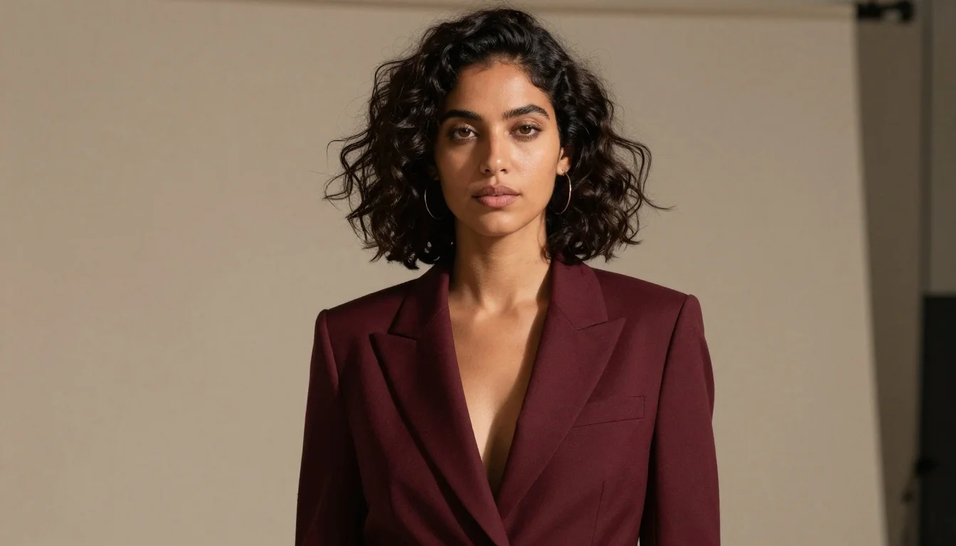 How to wear: Deep Winter Colors for Dark Hair How to wear deep winter colors for dark hair — pairing deep burgundy, rich wine, cool berry near the face