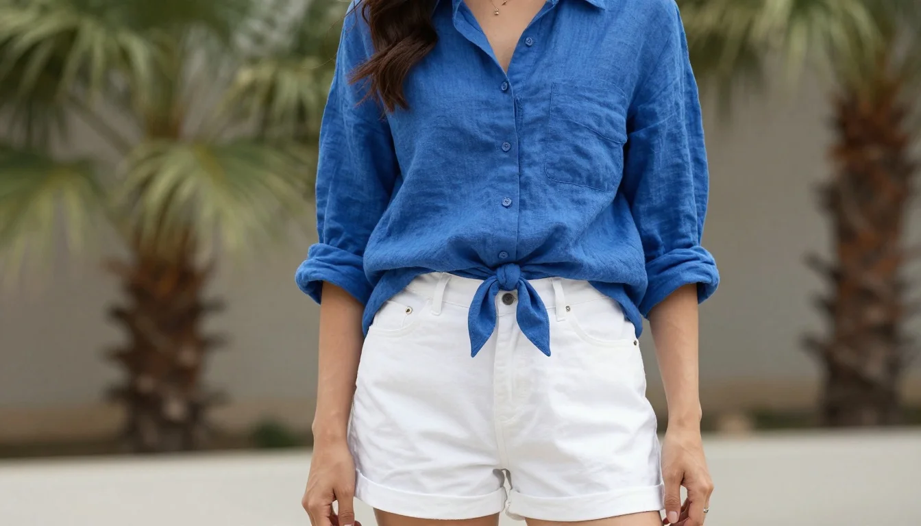 How to wear: Deep Winter Summer Outfits: Bold Color in the Heat How to wear deep winter summer outfits: bold color in the heat — pairing pure white, icy white, bright white linen near the face