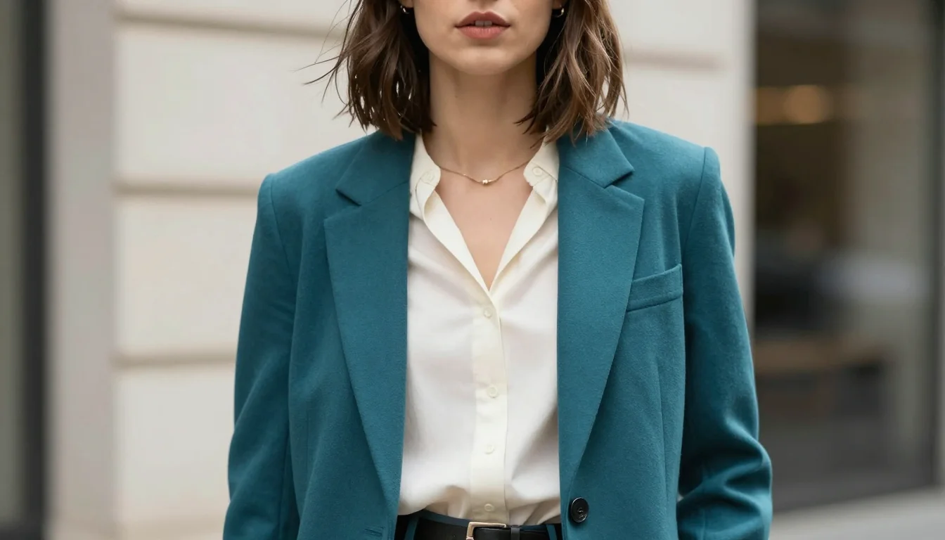 How to wear: Couleurs pour Cheveux Bruns et Yeux Bleus | Quoi Porter How to wear couleurs pour cheveux bruns et yeux bleus | quoi porter — pairing terre cuite douce, cuivre chaud, terre de sienne brûlée near the face