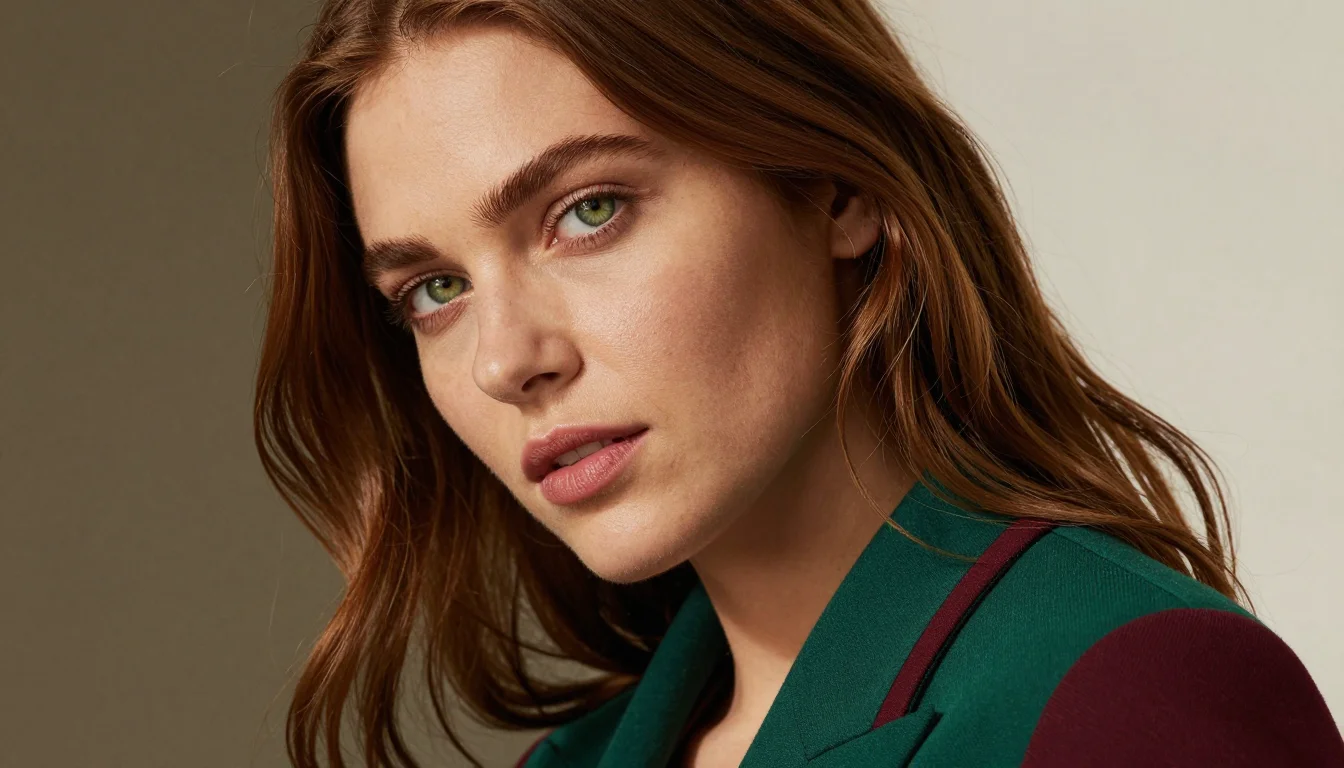 How to wear: Couleurs pour Cheveux Châtains et Yeux Verts How to wear couleurs pour cheveux châtains et yeux verts — pairing bordeaux profond, lie-de-vin chaud, grenat riche near the face