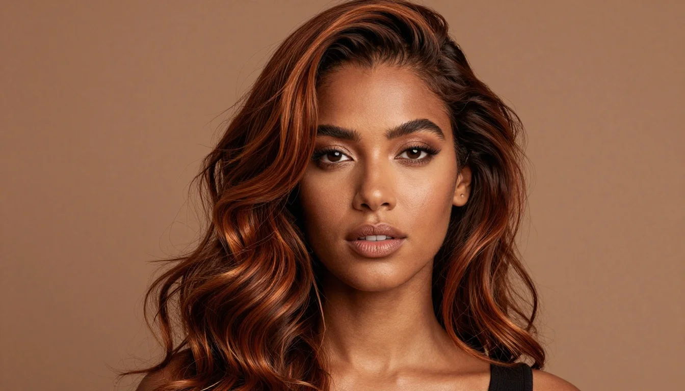 How to wear hair color for dark skin: warm shades — pairing warm espresso brown, chocolate black, deep mocha near the face