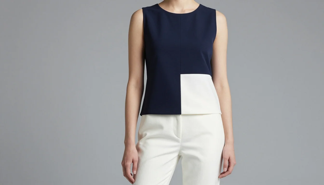 How to wear: How to Color Block for Pale Skin How to wear how to color block for pale skin — pairing true black, crisp white, deep navy near the face