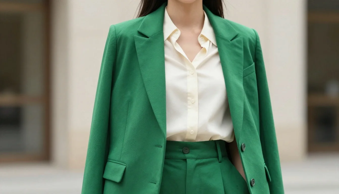 How to wear how to wear green — pairing rich emerald, deep jewel green, forest green near the face
