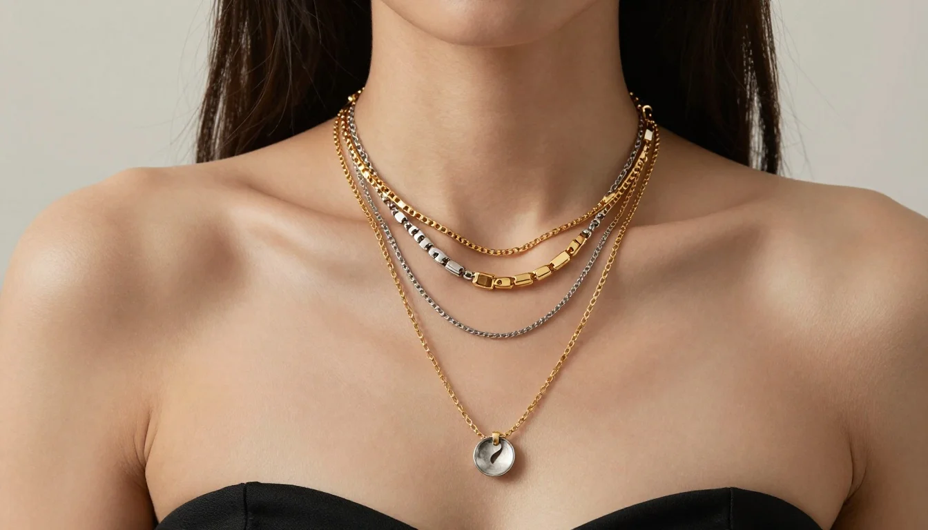 How to wear best jewelry for neutral undertones — pairing #e8c97a, #c0c0c0, #f5c0cb near the face