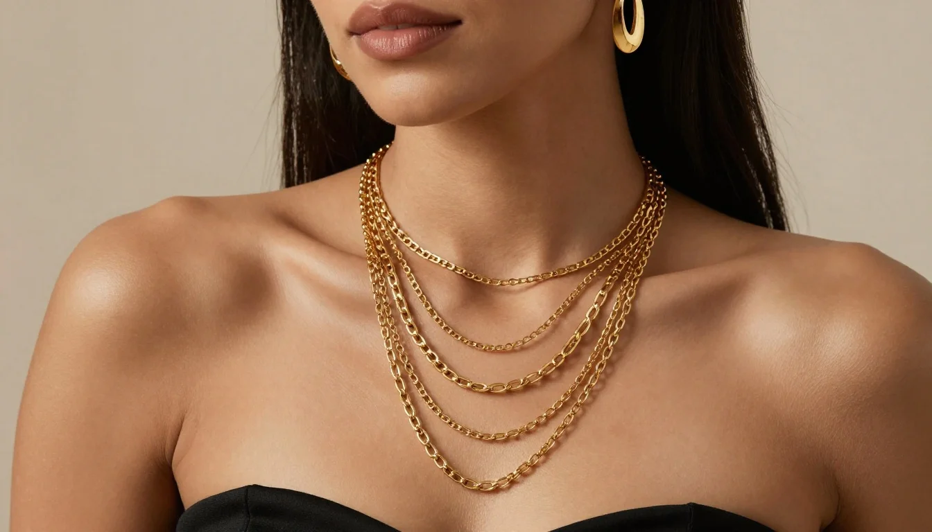 How to wear best jewelry for olive skin: metals, gemstones & color guide — pairing #c8942a, #b87333, #8b6914 near the face