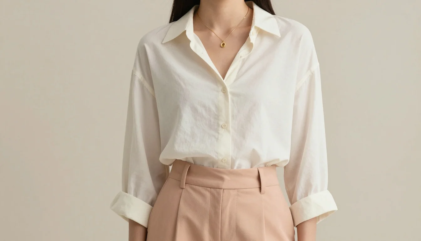 How to wear: Light Spring Minimalist Wardrobe How to wear light spring minimalist wardrobe — pairing warm ivory, soft cream, off-white with peach near the face