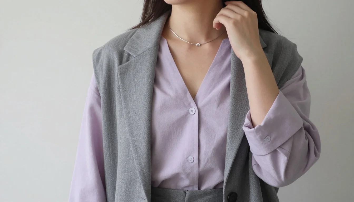How to wear: Light Summer Minimalist Wardrobe | Soft, Cool Capsule How to wear light summer minimalist wardrobe | soft, cool capsule — pairing cool light grey, soft dove grey, cool off-white near the face