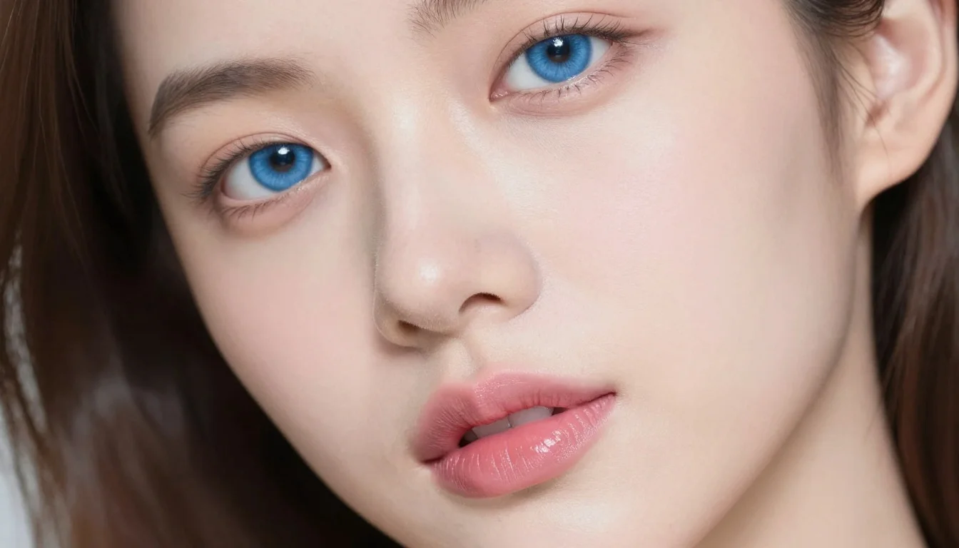 How to wear lipstick for pale skin and blue eyes — pairing blue-based true red, cherry red, deep classic red near the face